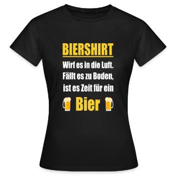 Trinkspruch Bier Beer - Frauen T-Shirt - Schwarz - Vorne - AI Model Female 172 dark (172cm)