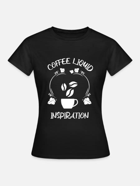 Kaffee Espresso Käffchen - Frauen T-Shirt - Schwarz