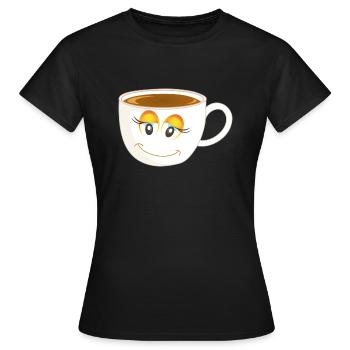 Cup - Women's T-Shirt - black - Front - AI Model Female 172 dark (172cm)
