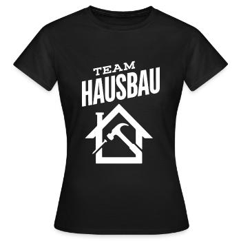 Construction de maisons d’équipe - T-shirt Femme - noir - Devant - AI Model Female 172 dark (172cm)