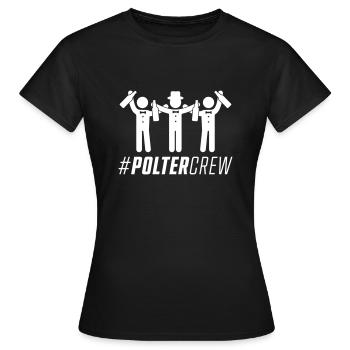 Polter crew - Frauen T-Shirt - Schwarz - Vorne - AI Model Female 172 dark (172cm)