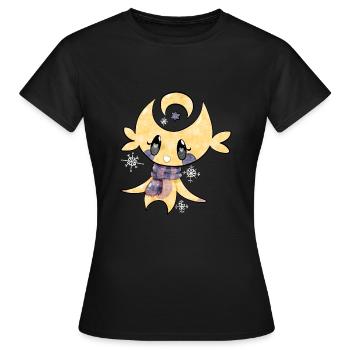 Moonpie, l'homme sympathique de la lune - T-shirt Femme - noir - Devant - AI Model Female 172 dark (172cm)
