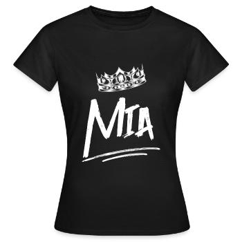 MIA - T-shirt Femme - noir - Devant - AI Model Female 172 dark (172cm)