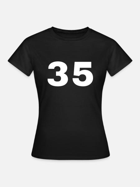 35 - Frauen T-Shirt - Schwarz