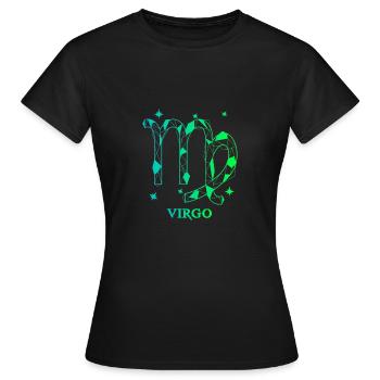 Vierge - T-shirt Femme - noir - Devant - AI Model Female 172 dark (172cm)