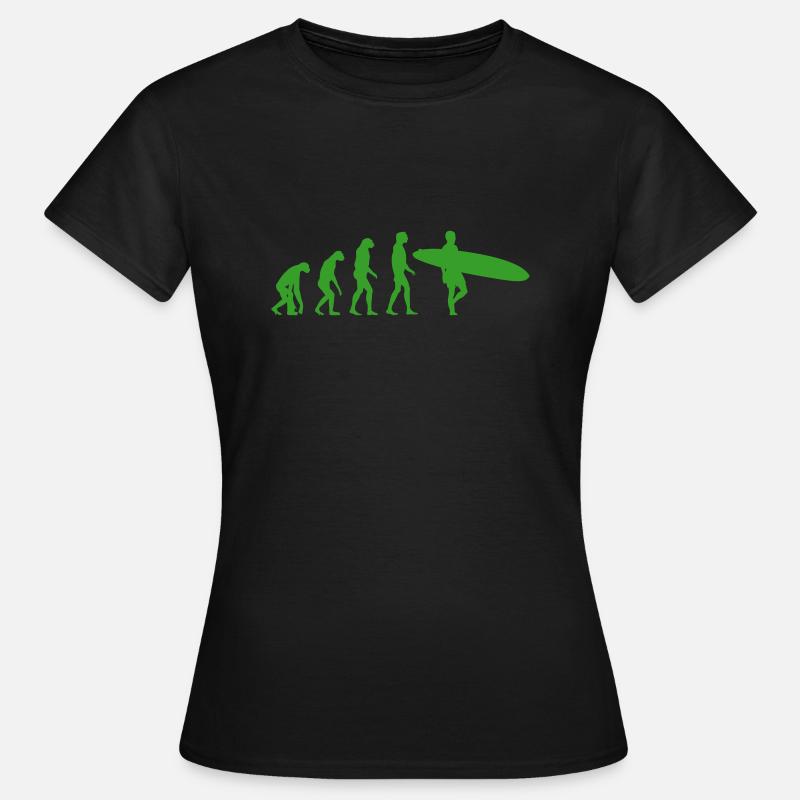 surfer evolution - Women's T-Shirt - black