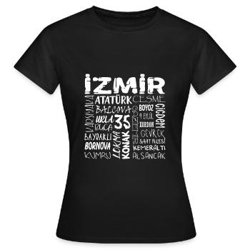 Izmir 35 Turkey - Women's T-Shirt - black - Front - AI Model Female 172 dark (172cm)