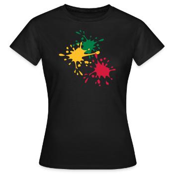 Farbe - Frauen T-Shirt - Schwarz - Vorne - AI Model Female 172 dark (172cm)