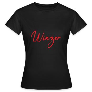 Winzer - Frauen T-Shirt - Schwarz - Vorne - AI Model Female 172 dark (172cm)