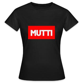 Mutti die Legende - Frauen T-Shirt - Schwarz - Vorne - AI Model Female 172 dark (172cm)