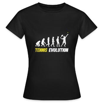 Tennisspieler Tennistrainer Geschenk Tennisspielen - Frauen T-Shirt - Schwarz - Vorne - AI Model Female 172 dark (172cm)