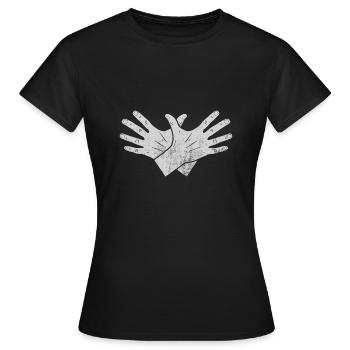 Drapeau albanais Aigle albanais Shqiponja - T-shirt Femme - noir - Devant - AI Model Female 172 dark (172cm)
