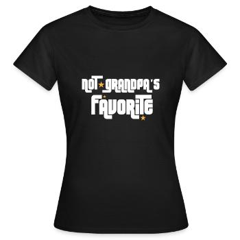 Pas le petit-enfant préféré de grand-père petit-enfant - T-shirt Femme - noir - Devant - AI Model Female 172 dark (172cm)
