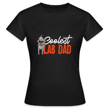 Silver Labrador Retriever Silver Lab - Women's T-Shirt - black - Front - AI Model Female 172 dark (172cm)