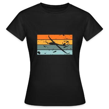 Vol à voile - T-shirt Femme - noir - Devant - AI Model Female 172 dark (172cm)
