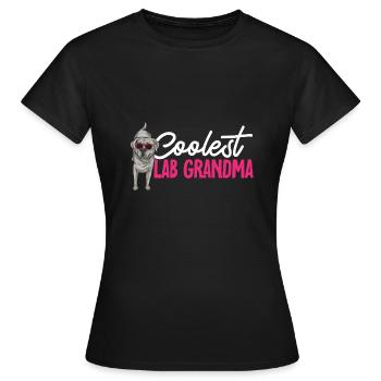 Silver Labrador Retriever Silver Lab - Women's T-Shirt - black - Front - AI Model Female 172 dark (172cm)