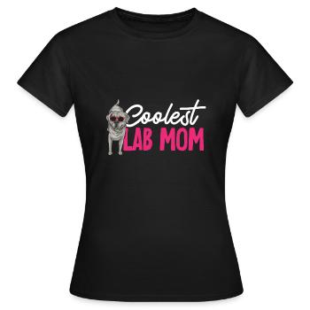 Silver Labrador Retriever Silver Lab - Women's T-Shirt - black - Front - AI Model Female 172 dark (172cm)