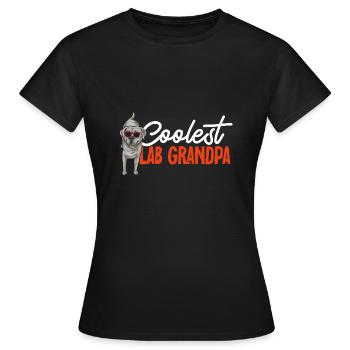 Silver Labrador Retriever Silver Lab - Women's T-Shirt - black - Front - AI Model Female 172 dark (172cm)