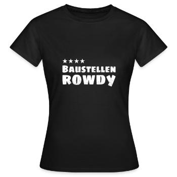 4-Sterne Baustellen Rowdy - Frauen T-Shirt - Schwarz - Vorne - AI Model Female 172 dark (172cm)