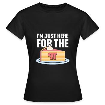 Pi-Day Pi Happy Pi Day Mathématicien Math Nerd - T-shirt Femme - noir - Devant - AI Model Female 172 dark (172cm)