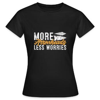 Arrowhead Hunting Arrowhead Collector - Women's T-Shirt - black - Front - AI Model Female 172 dark (172cm)