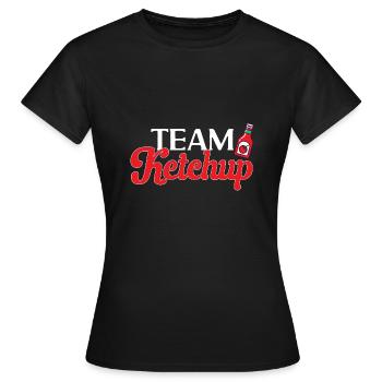 Ketchup Ketchup à la tomate - T-shirt Femme - noir - Devant - AI Model Female 172 dark (172cm)