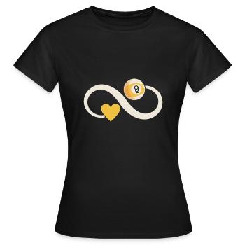 Billard billard billard - T-shirt Femme - noir - Devant - AI Model Female 172 dark (172cm)