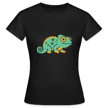 caméléon - T-shirt Femme - noir - Devant - AI Model Female 172 dark (172cm)