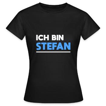 Stefan Name Spruch für stolze Stefans - Frauen T-Shirt - Schwarz - Vorne - AI Model Female 172 dark (172cm)