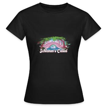 Drôle d’optométriste Citation du globe oculaire du canal de Schlemm - T-shirt Femme - noir - Devant - AI Model Female 172 dark (172cm)