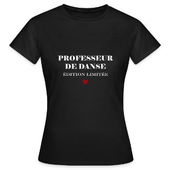 Professeur de danse - T-shirt Femme - noir - Devant - AI Model Female 172 dark (172cm)