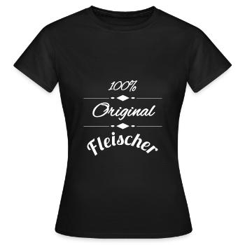 Fleischer - Frauen T-Shirt - Schwarz - Vorne - AI Model Female 172 dark (172cm)