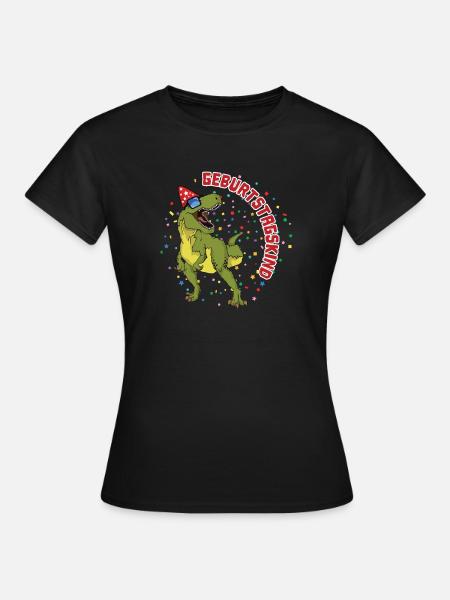 Anniversaire de dinosaures cadeau d’anniversaire - T-shirt Femme - noir