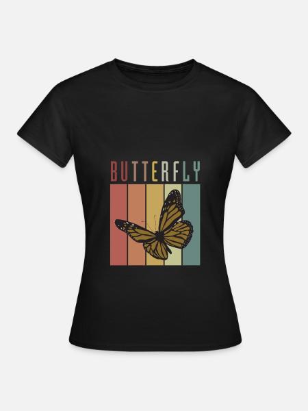 Butterfly - Frauen T-Shirt - Schwarz