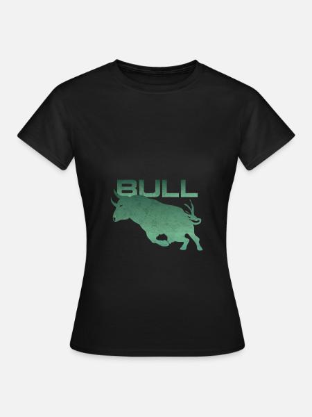 Stier Silhouette - Frauen T-Shirt - Schwarz