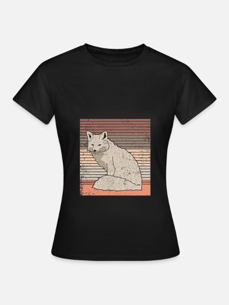Polarfuchs - Frauen T-Shirt - Schwarz