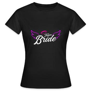 Team Bride Team Bride Enterrement de vie de jeune fille JGA - T-shirt Femme - noir - Devant - AI Model Female 172 dark (172cm)