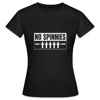 No Spinnies Foosball Table Soccer Playe - Frauen T-Shirt - Schwarz - Vorne - AI Model Female 172 dark (172cm)