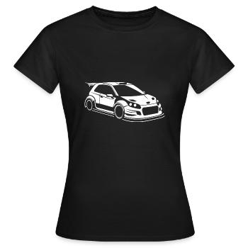 Rallye-Fahrzeug - Frauen T-Shirt - Schwarz - Vorne - AI Model Female 172 dark (172cm)