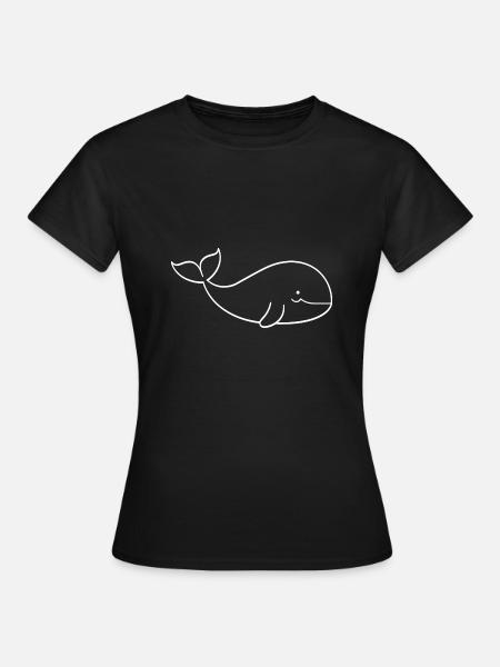Baby-Wal - Frauen T-Shirt - Schwarz