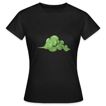 fart farting farting farting - Women's T-Shirt - black - Front - AI Model Female 172 dark (172cm)