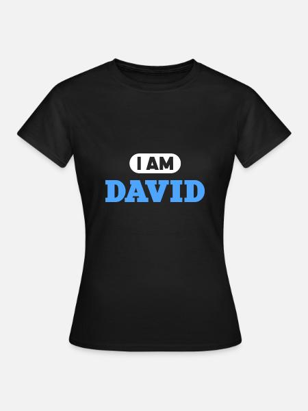 David Namenszusatz für stolze Davids - Frauen T-Shirt - Schwarz