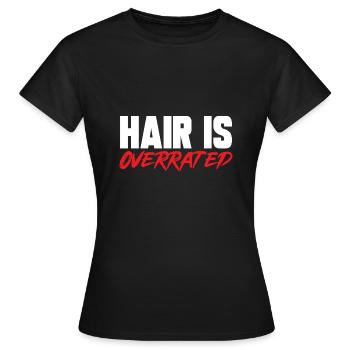 Bald Head Baldness Beard Bald Head - Women's T-Shirt - black - Front - AI Model Female 172 dark (172cm)