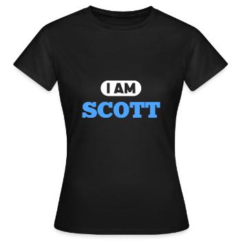 Scott Name Spruch für stolze Schotten - Frauen T-Shirt - Schwarz - Vorne - AI Model Female 172 dark (172cm)