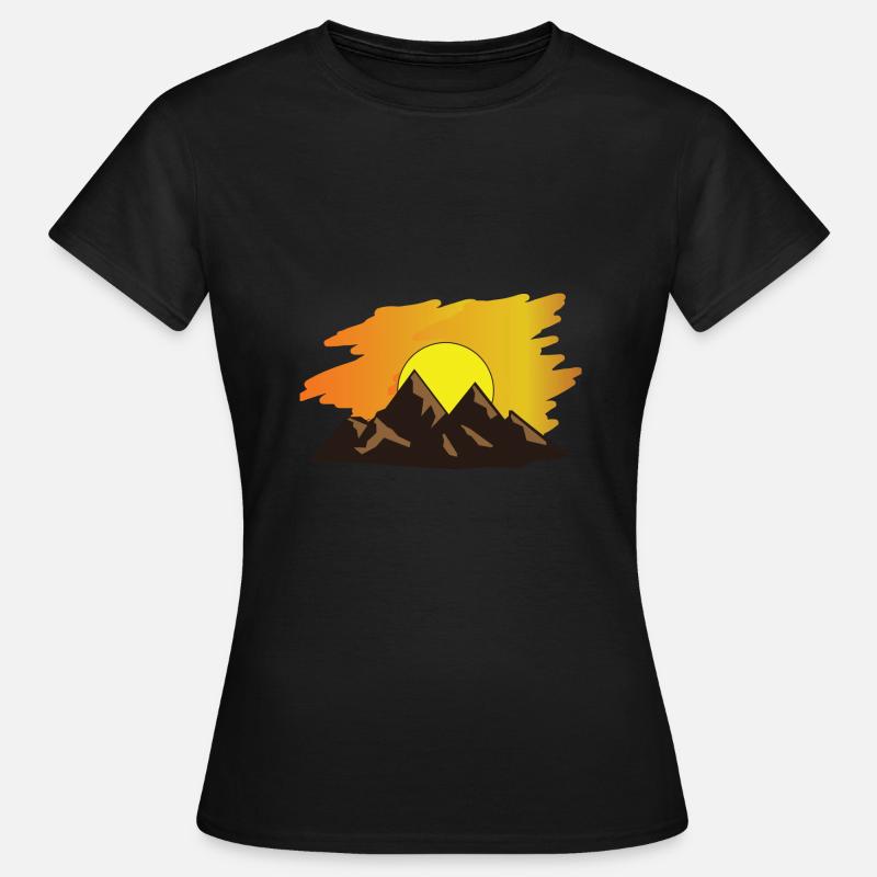 montagne - Maglietta da donna - nero