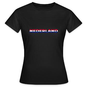 Niederlande - Frauen T-Shirt - Schwarz - Vorne - AI Model Female 172 dark (172cm)
