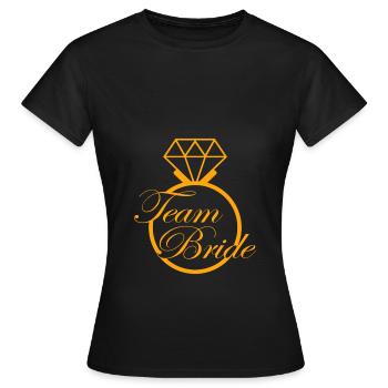 Équipe mariée - T-shirt Femme - noir - Devant - AI Model Female 172 dark (172cm)