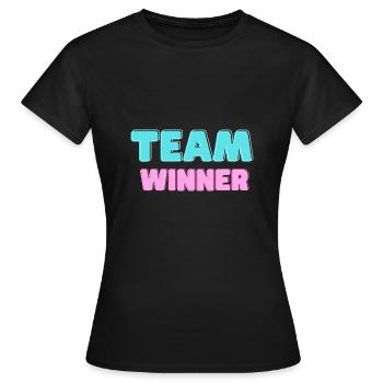 Team Winner Winner Daughter Sport Football Sport - Women's T-Shirt - black - Front - AI Model Female 172 dark (172cm)