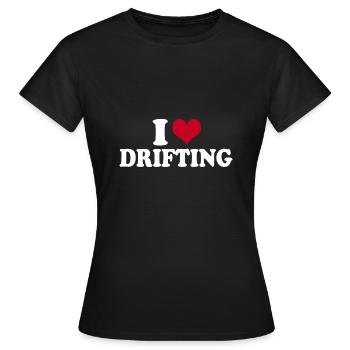 J’adore la dérive - T-shirt Femme - noir - Devant - AI Model Female 172 dark (172cm)