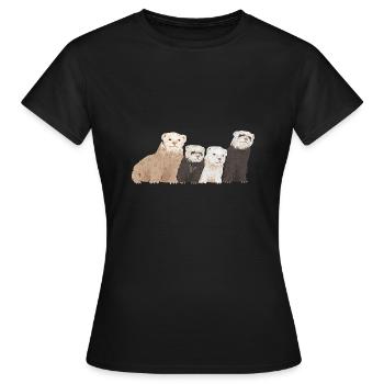 Ferret Owner Ferret - Women's T-Shirt - black - Front - AI Model Female 172 dark (172cm)
